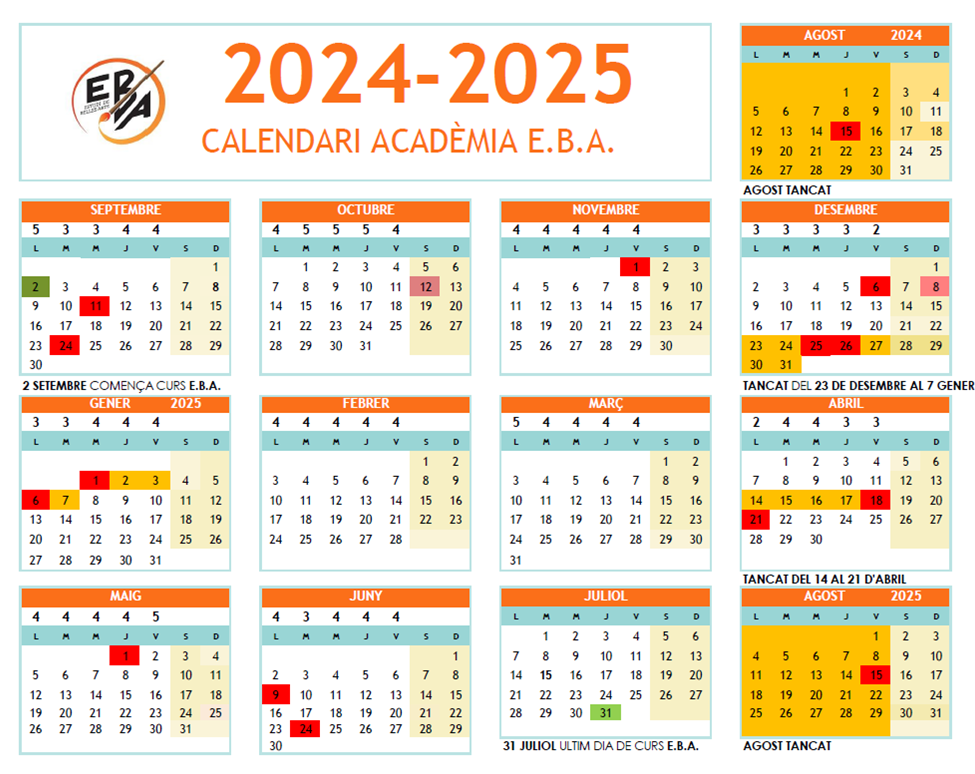 Calendario 24-25